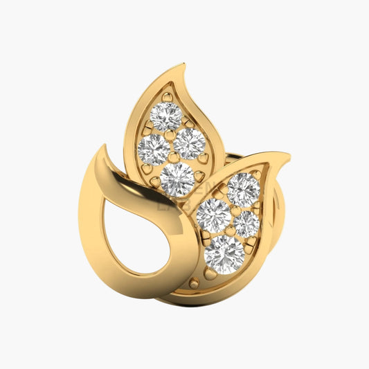 Double Paisley Diamond Nosepin