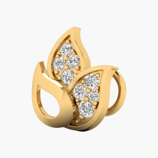 Double Paisley Diamond Nosepin