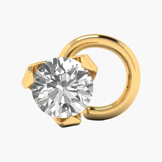 Diamond Hoop Nose Ring