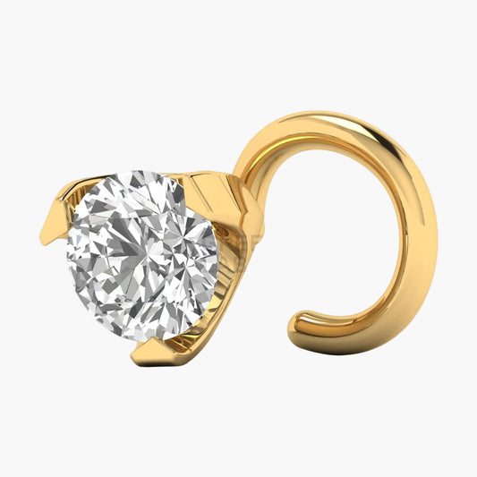 Diamond Hoop Nose Ring