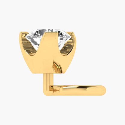 Diamond Hoop Nose Ring