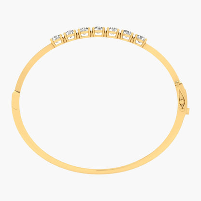 Gold bracelet with diamonds on a white background, branded 'Green Lab'.