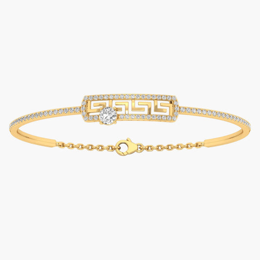 Geometric Lumora Diamond Bracelet