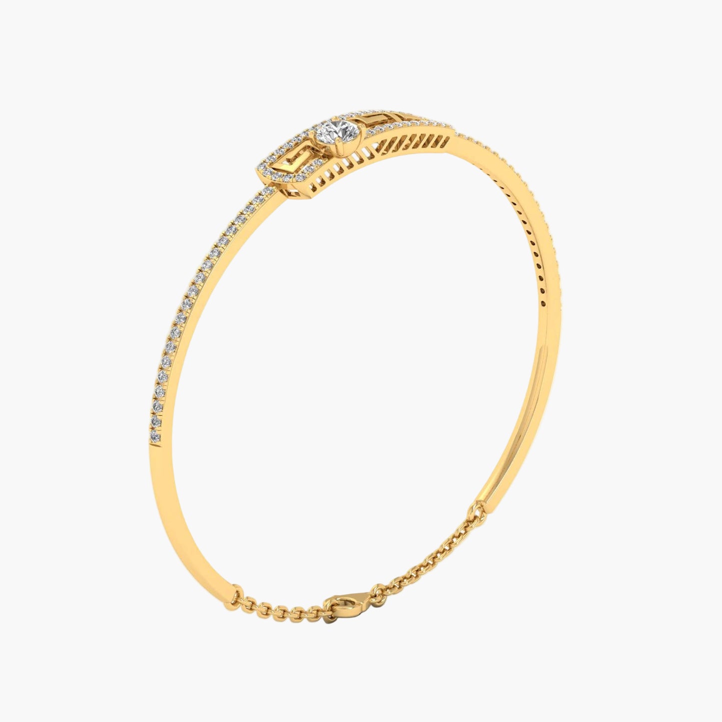 Geometric Lumora Diamond Bracelet