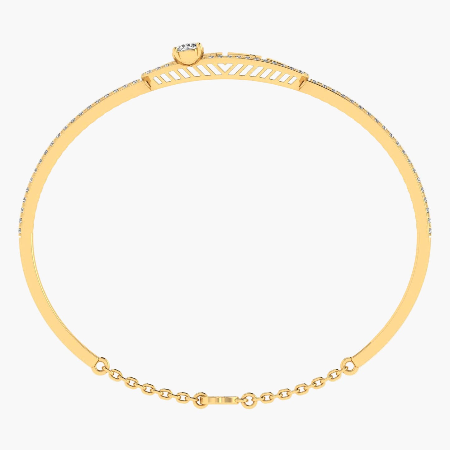 Geometric Lumora Diamond Bracelet