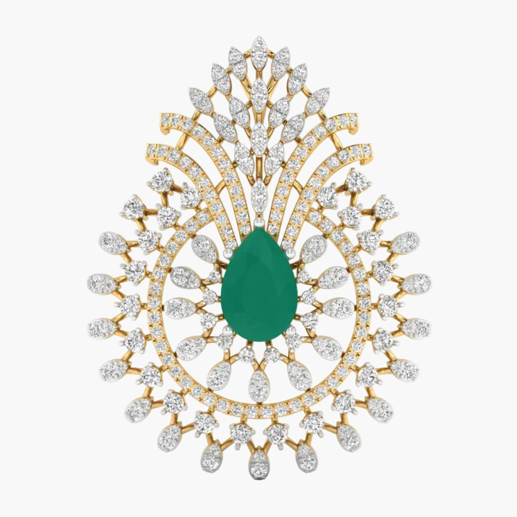 Jasmine Glow Diamond Pendant