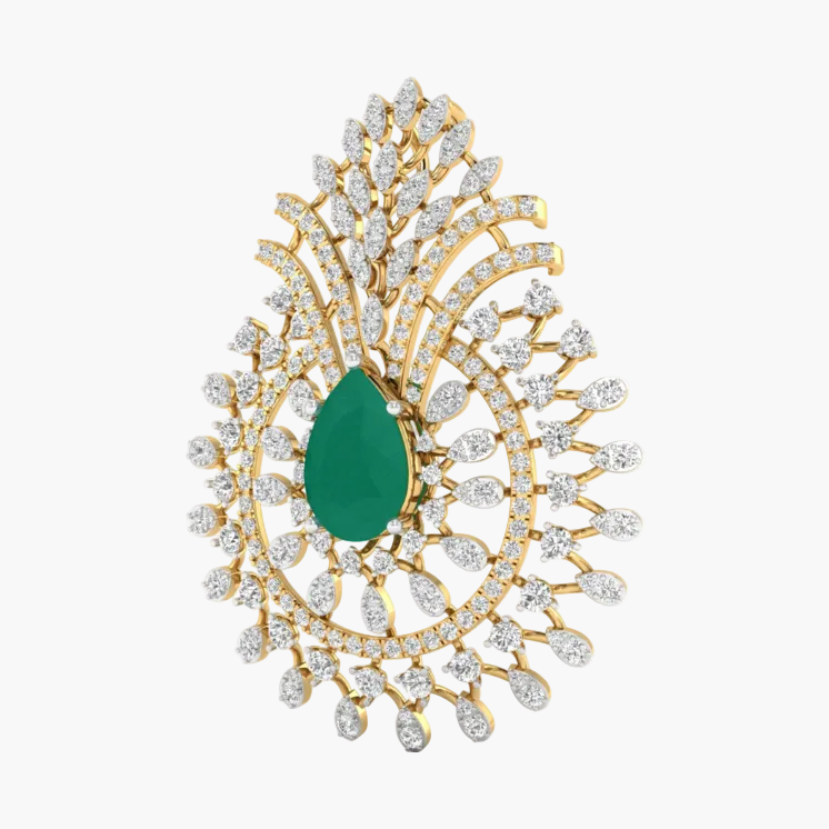 Jasmine Glow Diamond Pendant