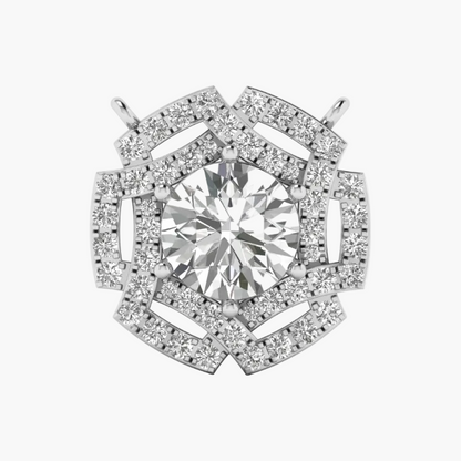Velvet Circle Diamond Pendant