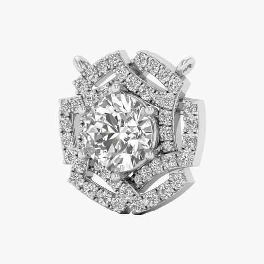 Velvet Circle Diamond Pendant