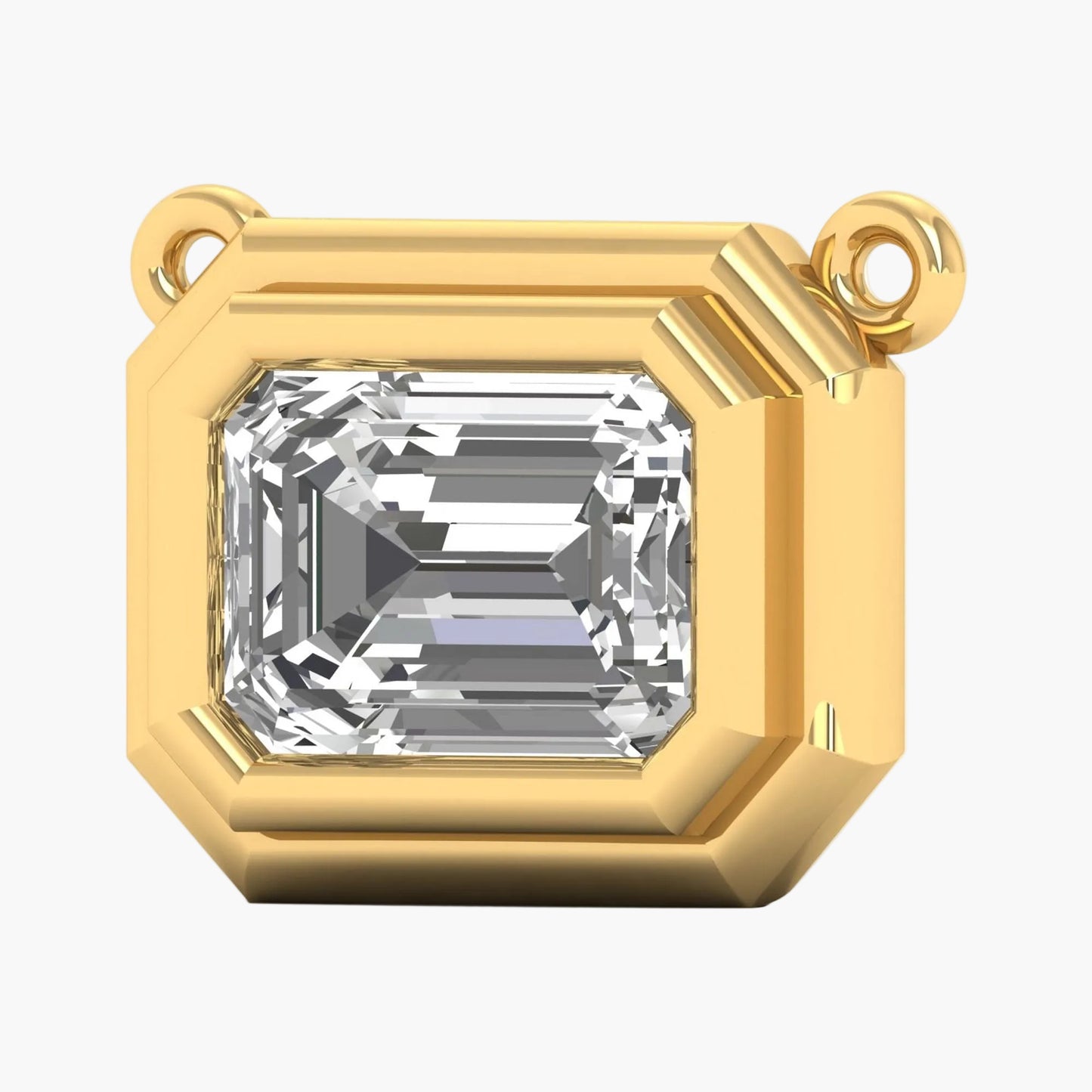 Emerald Escape Diamond Pendant with Chain