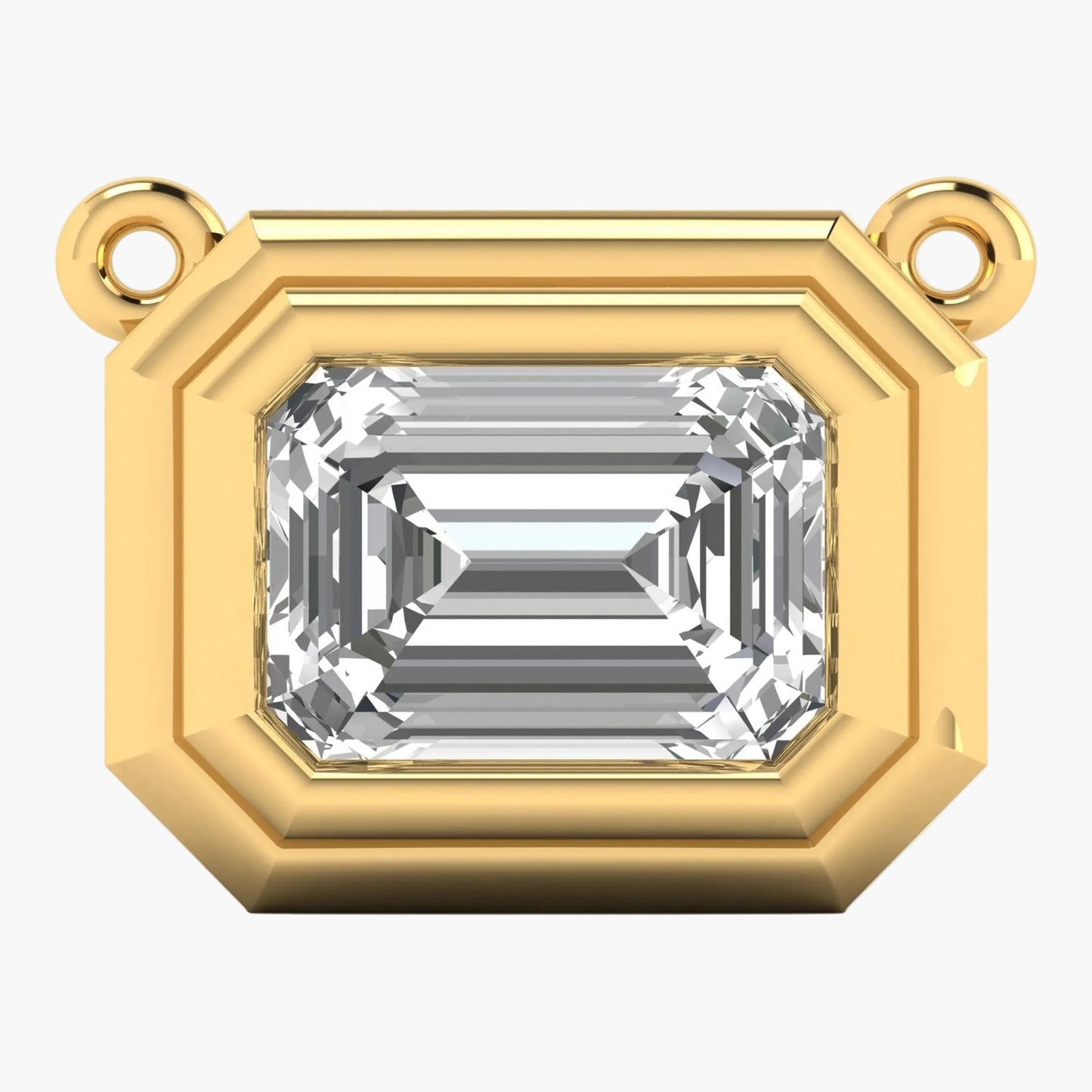 Emerald Escape Diamond Pendant with Chain