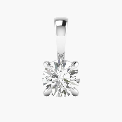 Diamond pendant on a white background