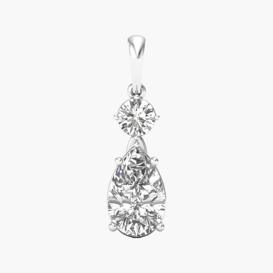Combine Drop Diamond Pendant