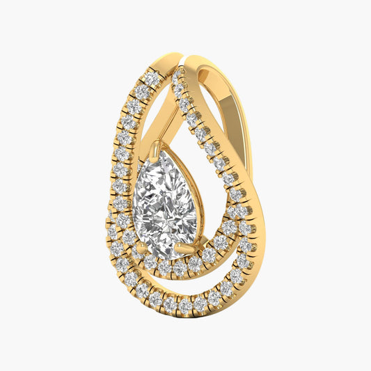 Can Knot Chain Diamond Pendant