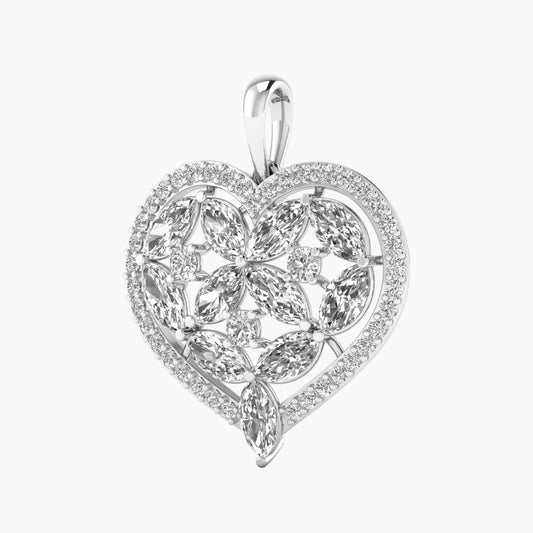 Heart 2 Heart Diamond Pendant