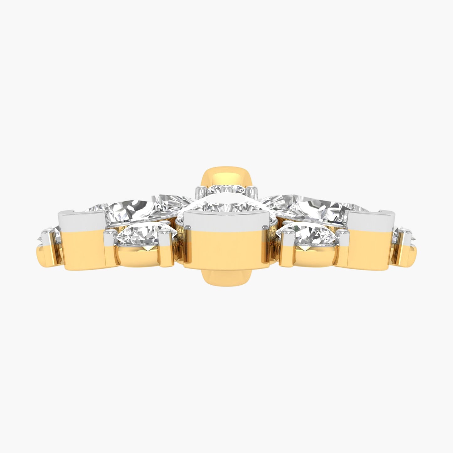 Diamond Flower Cluster Pendant