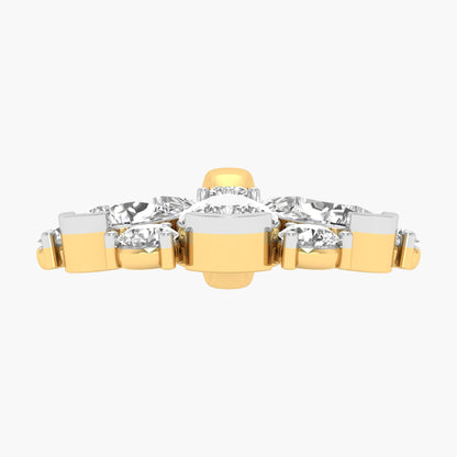 Diamond Flower Cluster Pendant