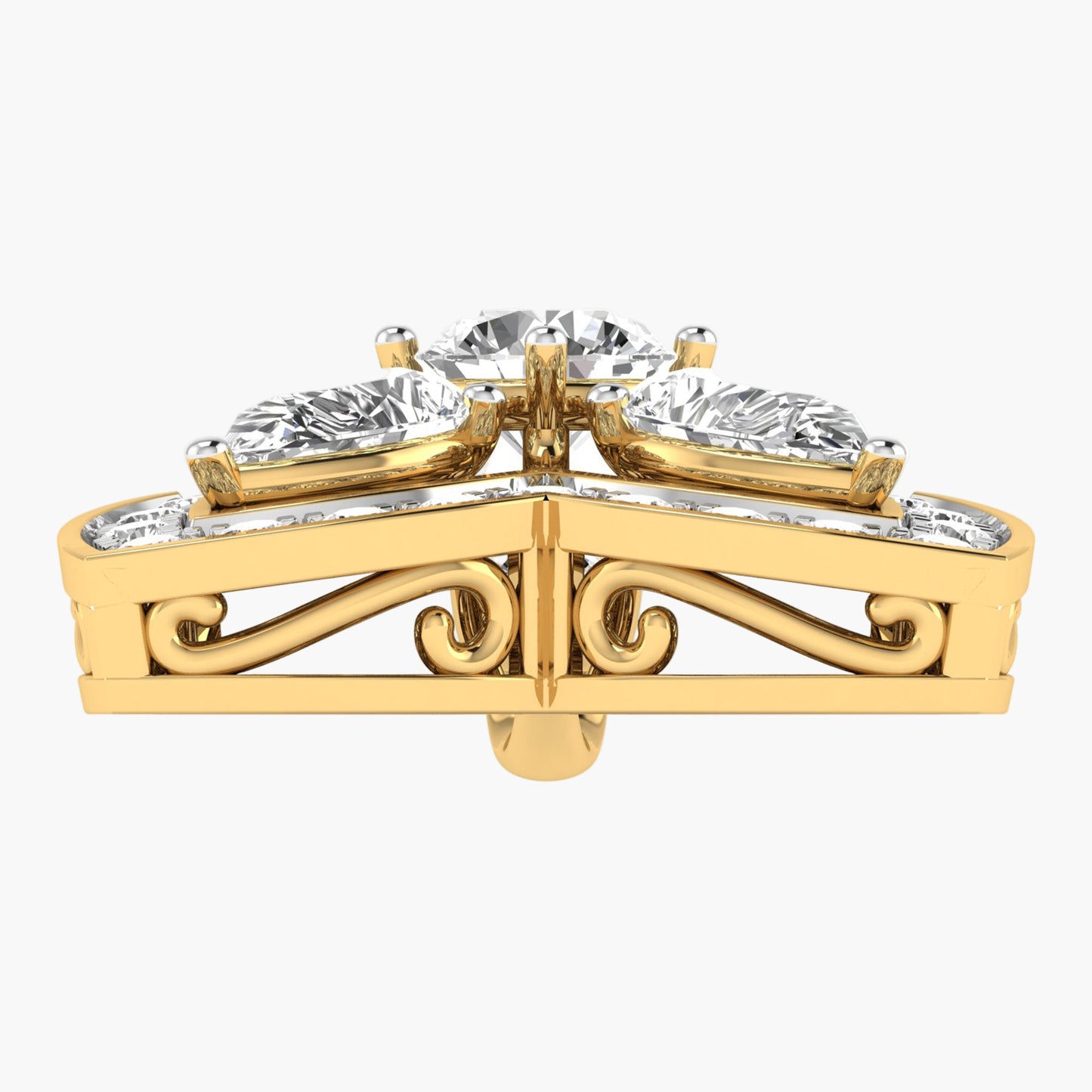 Quatrefoil Blossom Diamond Pendant