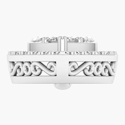 Marquise Cluster Halo Diamond Pendant