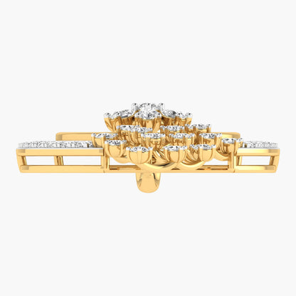 Blooming Lattice Circle Diamond Pendant