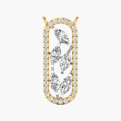 Marquise Vine Cascade Diamond Pendant