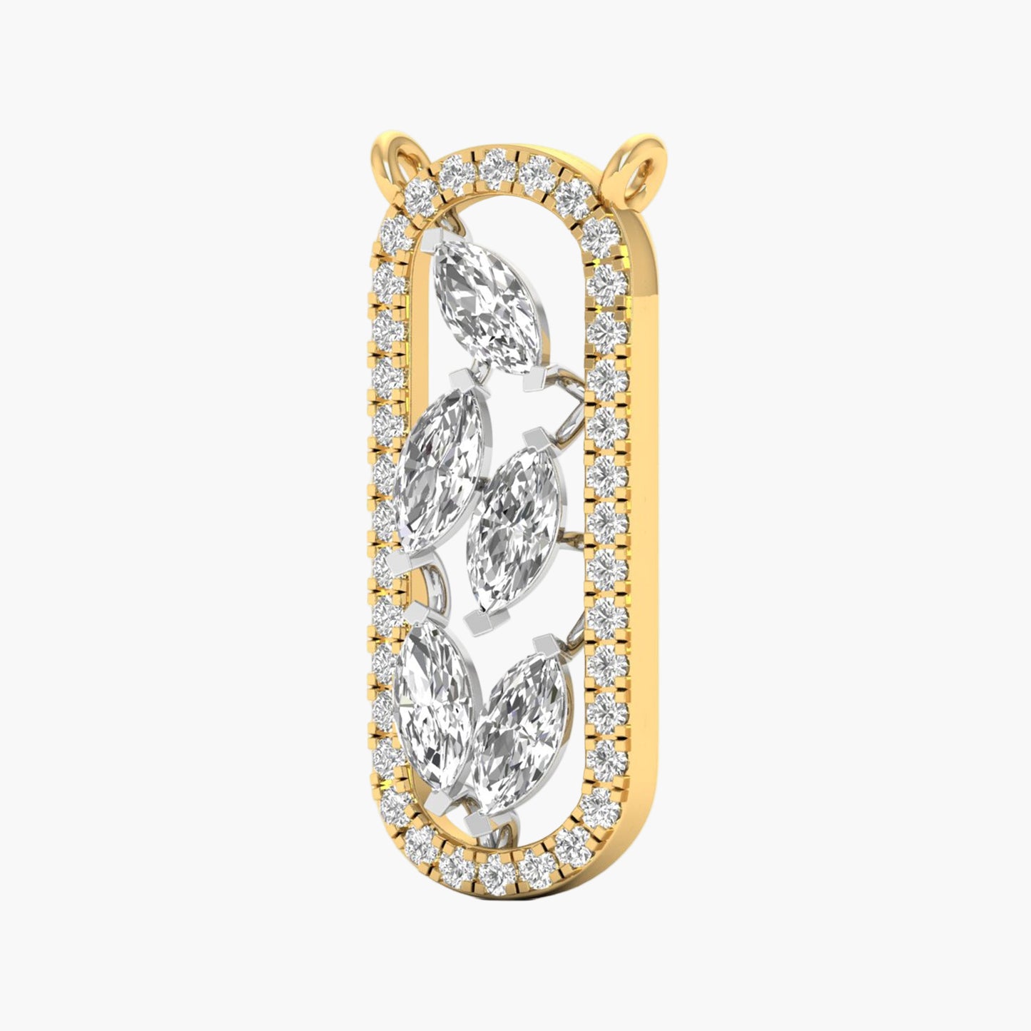 Marquise Vine Cascade Diamond Pendant