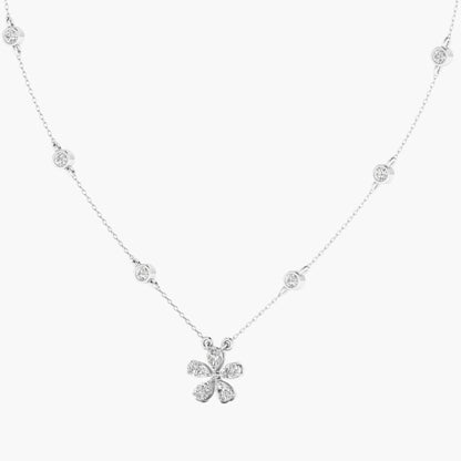 Diamonds by the Yard Flower Pendant