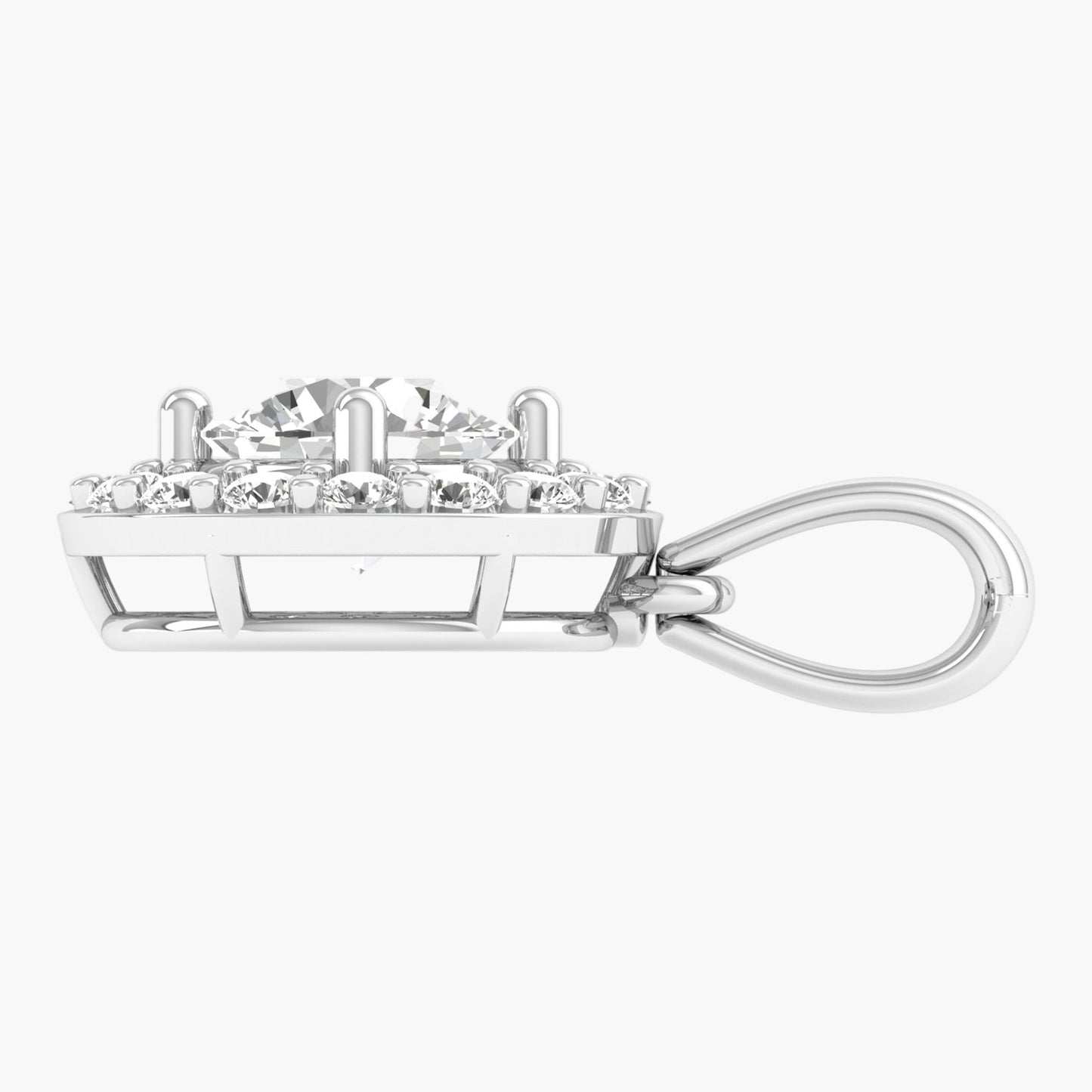 Round Halo Brilliance Diamond Pendant