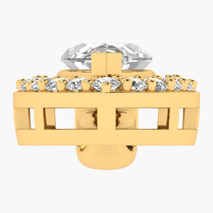 Marquise Halo Elegance Diamond Pendant