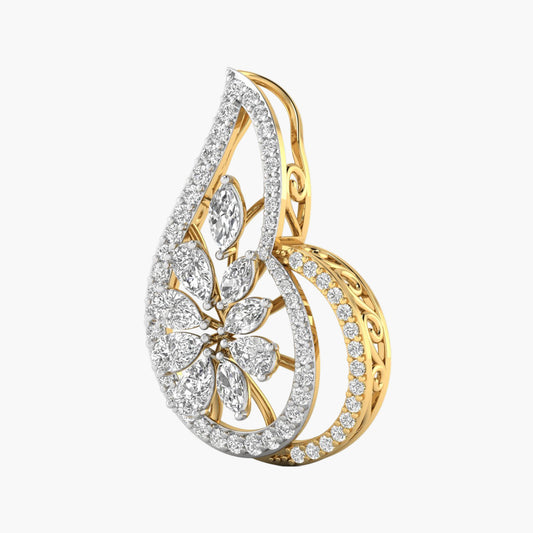 Pear Blossom Cascade Diamond Pendant