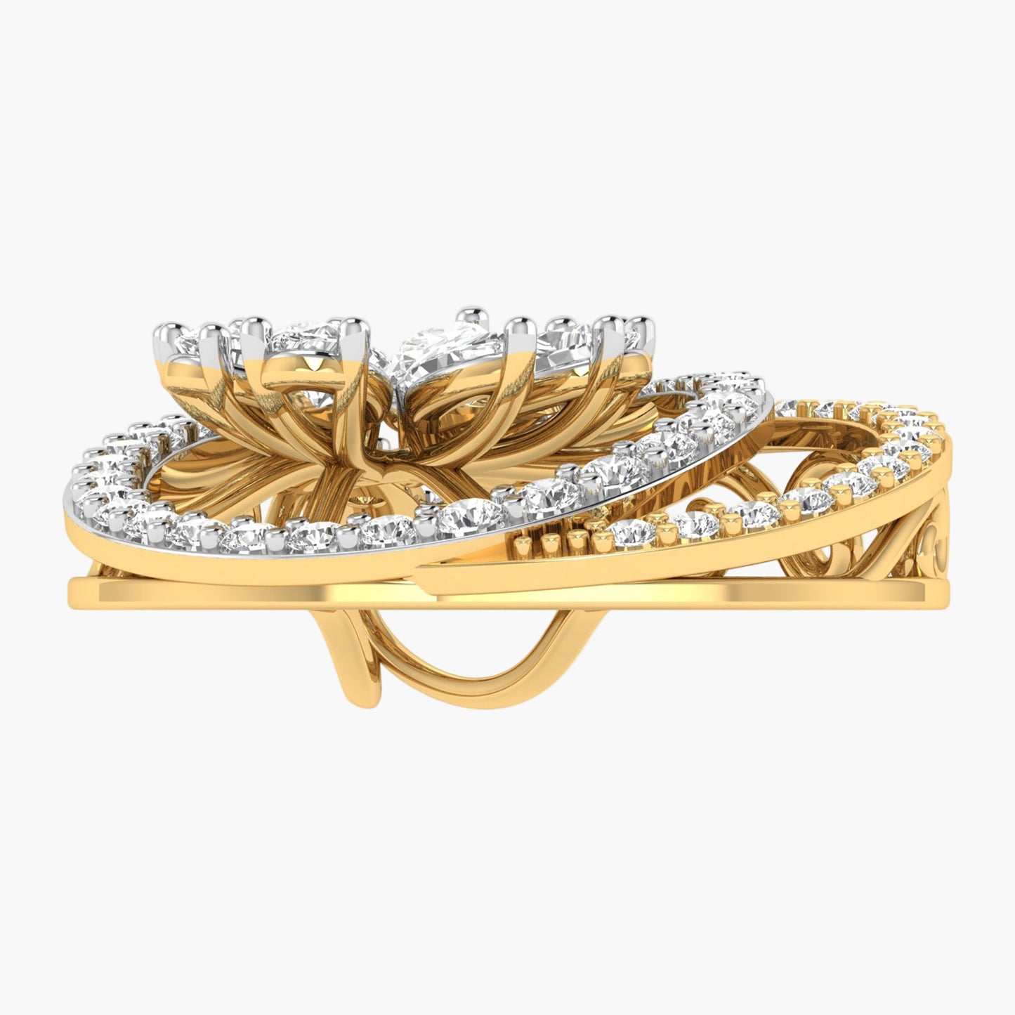 Pear Blossom Cascade Diamond Pendant