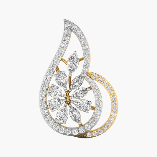 Pear Blossom Cascade Diamond Pendant