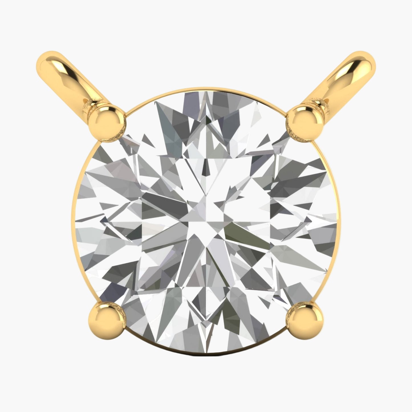 Classic Round  Diamond Pendant with Chain