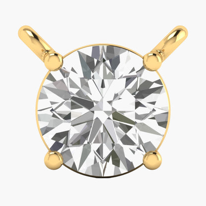 Classic Round  Diamond Pendant with Chain