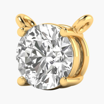 Classic Round  Diamond Pendant with Chain