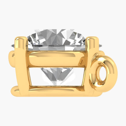 Classic Round  Diamond Pendant with Chain