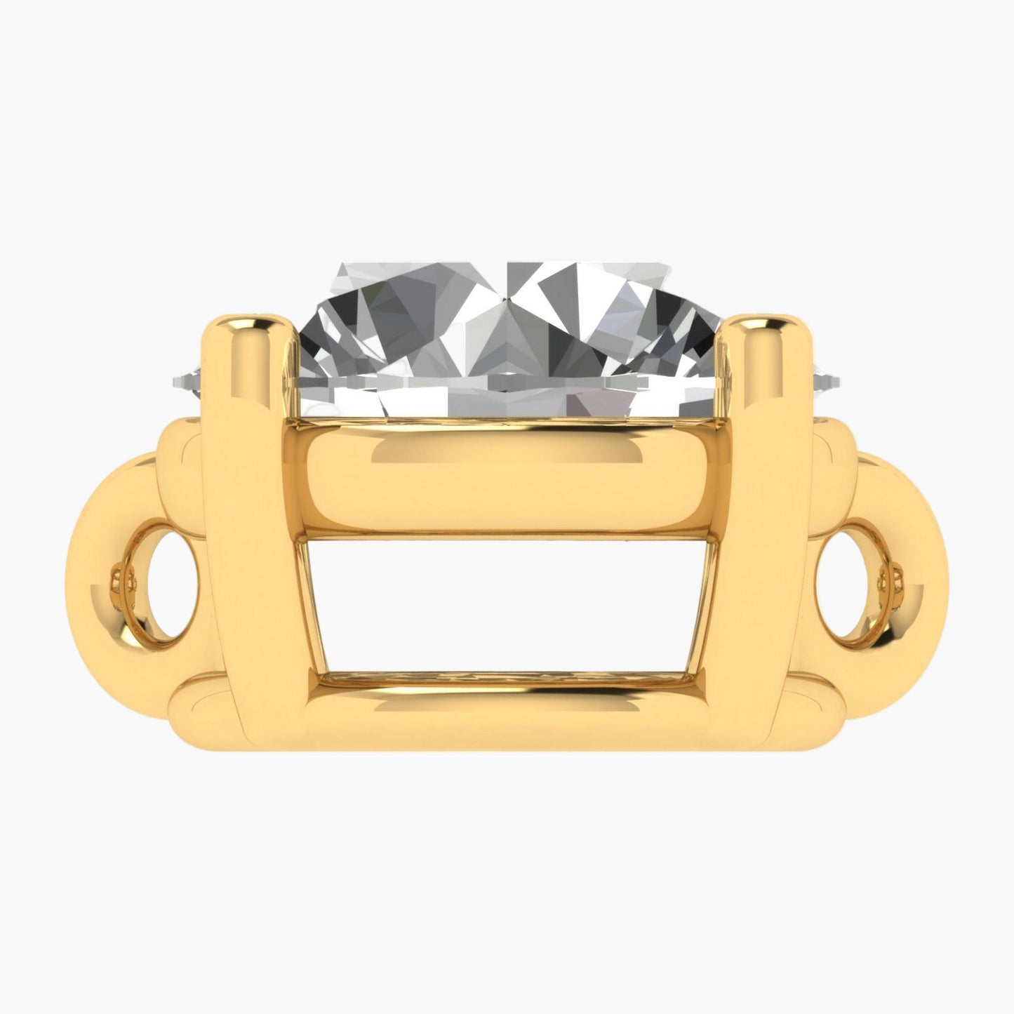 Classic Round  Diamond Pendant with Chain