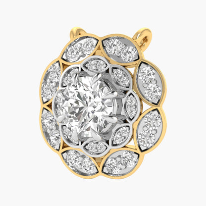 Regal Marquise Halo Diamond Pendant