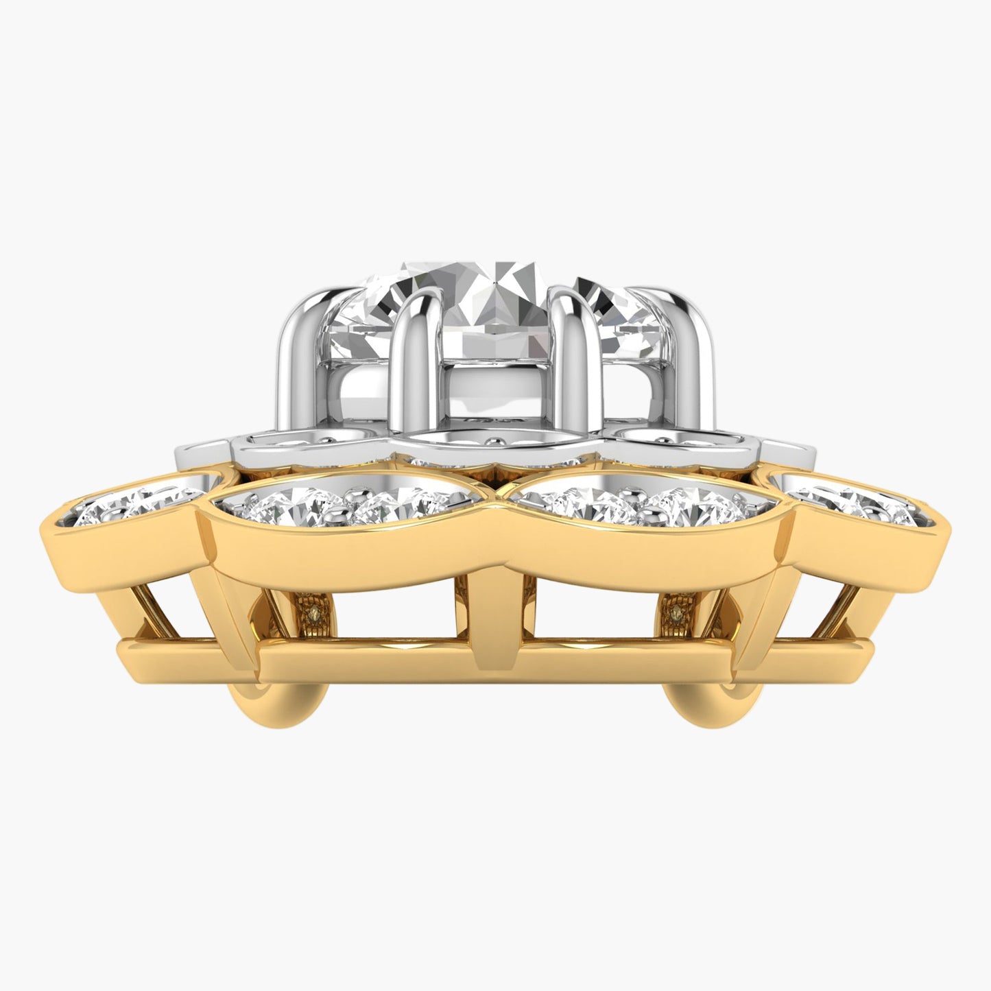 Regal Marquise Halo Diamond Pendant