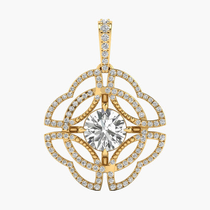 Celestial Compass Diamond Pendant