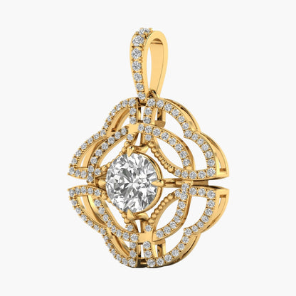 Celestial Compass Diamond Pendant
