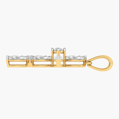 Marquise Faith Cross Diamond Pendant