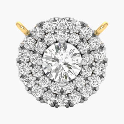 Double Halo Radiance Diamond Pendant