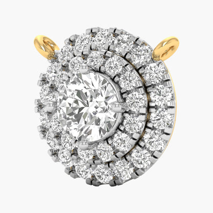 Double Halo Radiance Diamond Pendant