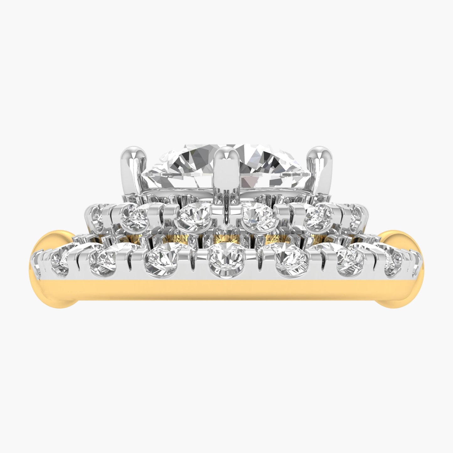 Double Halo Radiance Diamond Pendant