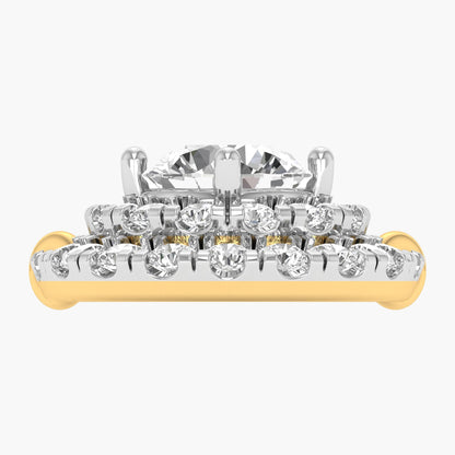 Double Halo Radiance Diamond Pendant