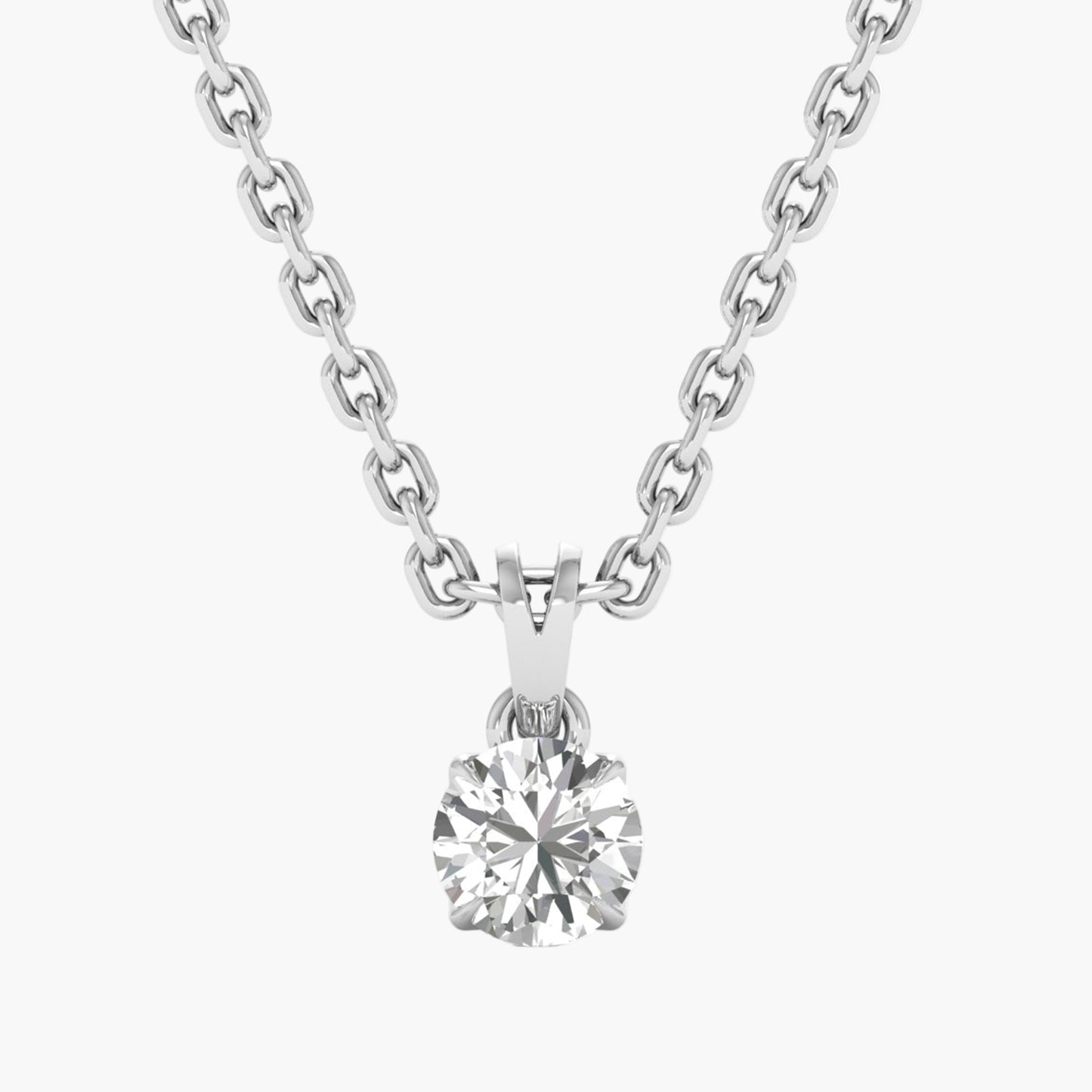 Classic Brilliance Diamond Pendant With Chain
