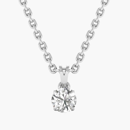Classic Brilliance Diamond Pendant With Chain