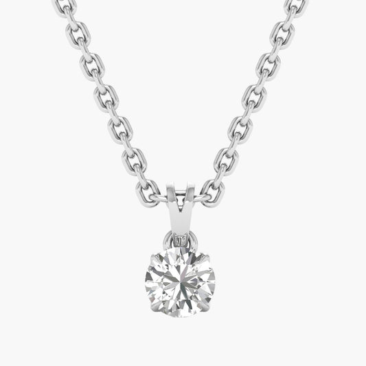 Classic Brilliance Diamond Pendant With Chain