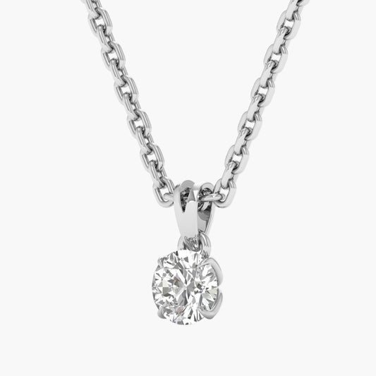 Classic Brilliance Diamond Pendant With Chain
